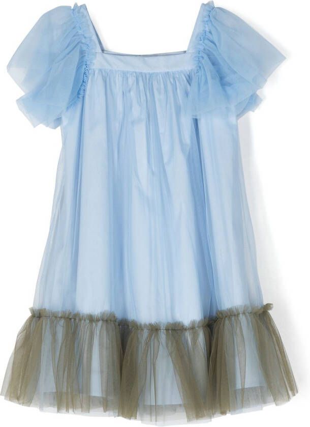 Il Gufo Tulen jurk Blauw