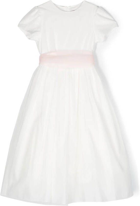Il Gufo Maxi-jurk met tulen Wit