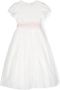 Il Gufo Maxi-jurk met tulen Wit - Thumbnail 1