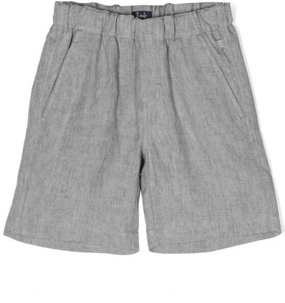 Il Gufo Linnen shorts Grijs