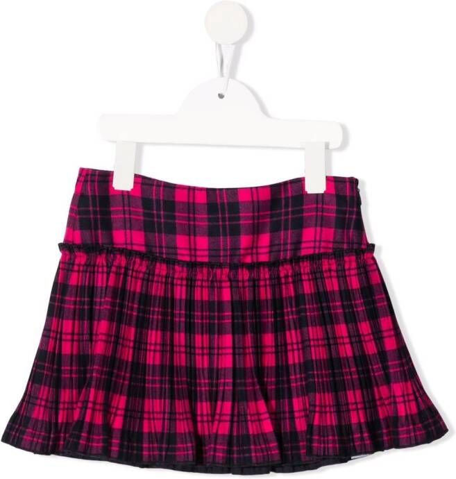Il Gufo Plooirok met tartan-ruit Roze
