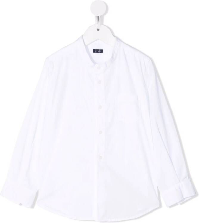 Il Gufo Popeline shirt Wit