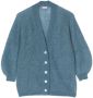 Il Gufo Ribgebreid vest Blauw - Thumbnail 1