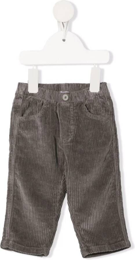 Il Gufo Ribfluwelen broek Grijs
