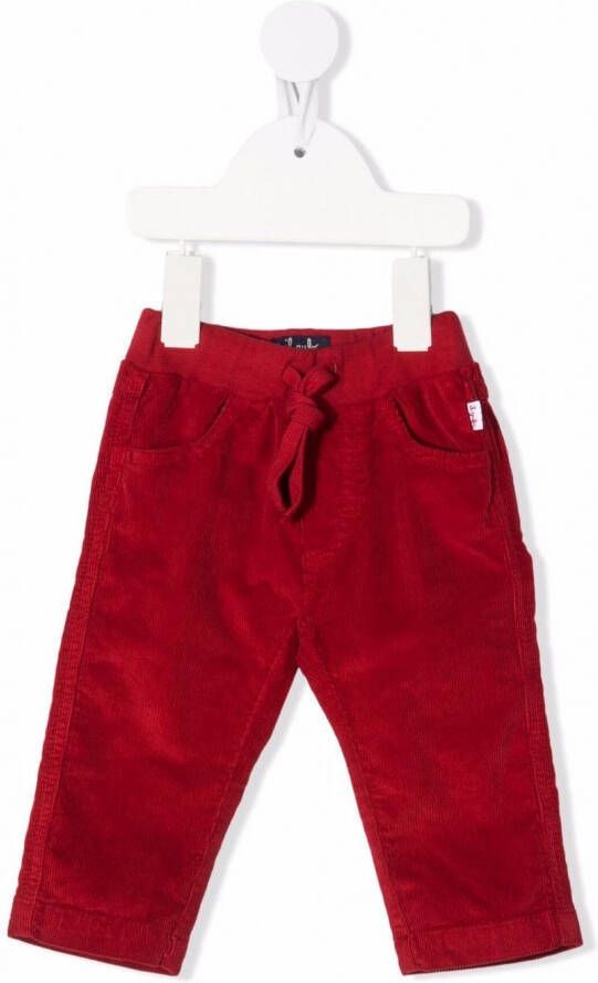 Il Gufo Ribfluwelen broek Rood