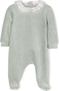Il Gufo Romper met ruchekraag Groen