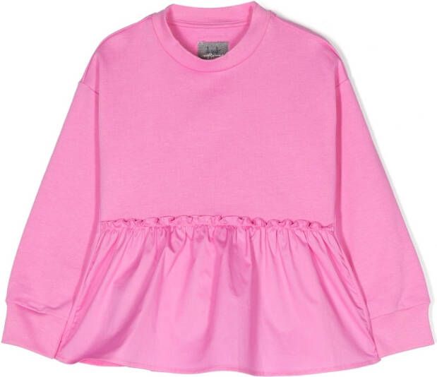 Il Gufo Sweater met gestrikte taille Roze