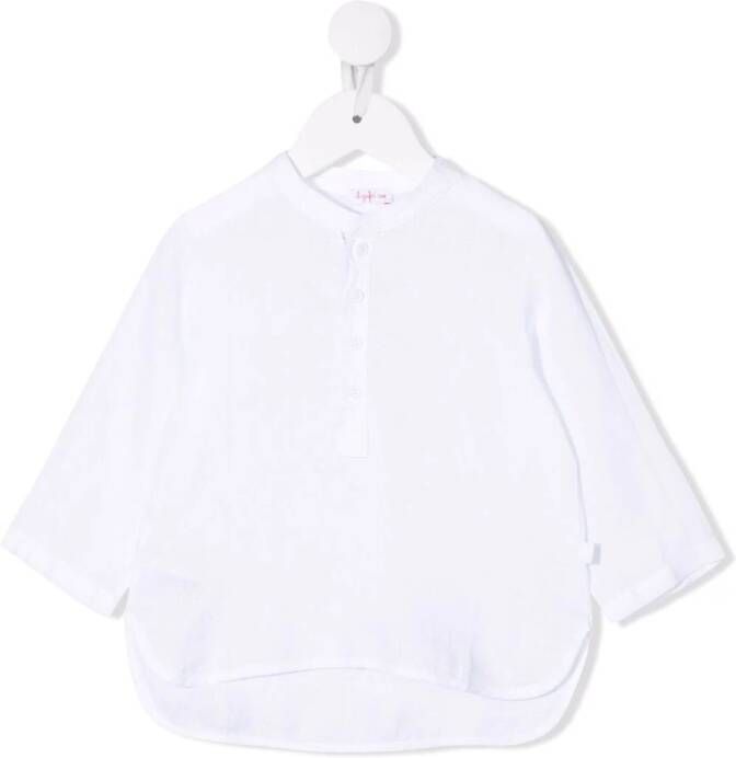 Il Gufo Shirt met bandkraag Wit
