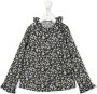 Il Gufo Shirt met bloe print Groen - Thumbnail 1