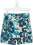 Il Gufo Shorts met bloe print Blauw - Thumbnail 1