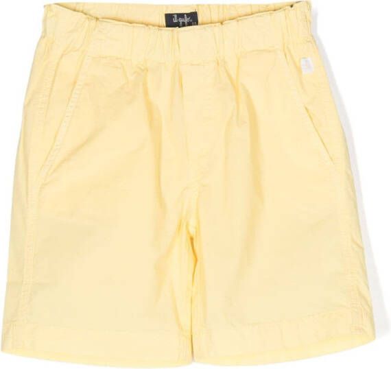 Il Gufo Shorts met elastische taille Geel