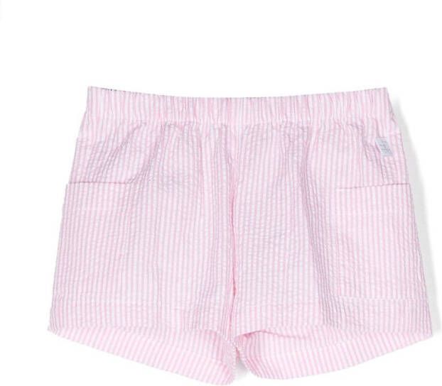 Il Gufo Shorts met streep Roze