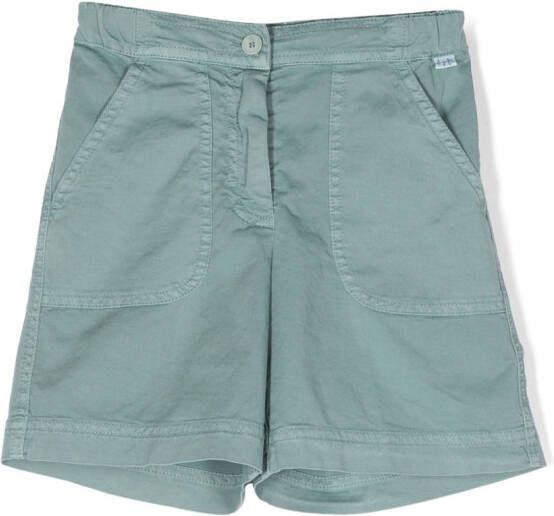 Il Gufo Straight shorts Groen