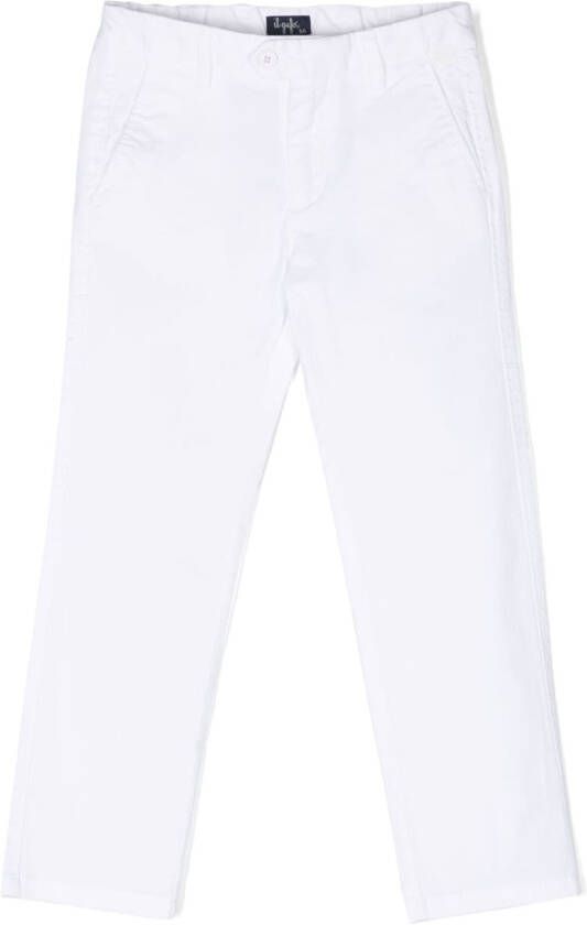 Il Gufo Straight broek Wit