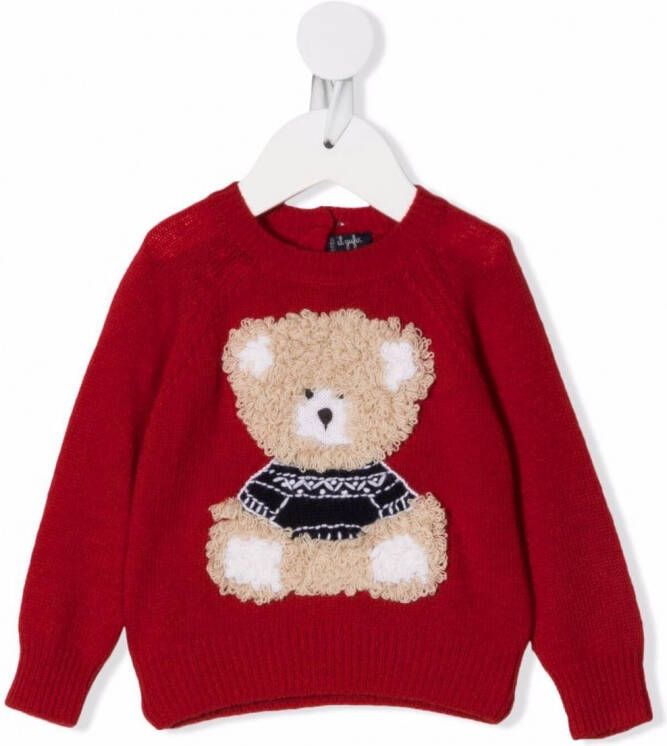 Il Gufo Sweater met borduurwerk Rood