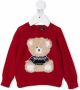 Il Gufo Sweater met borduurwerk Rood - Thumbnail 1