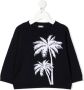 Il Gufo Sweater met palmboomprint Blauw - Thumbnail 1