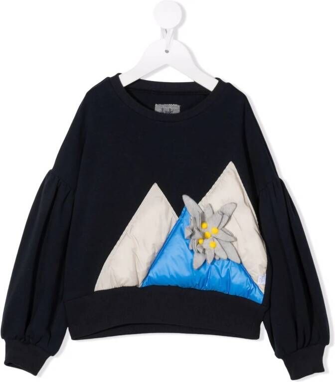 Il Gufo Sweater met patch Blauw