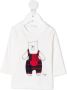 Il Gufo T-shirt met beerprint Wit - Thumbnail 1
