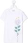 Il Gufo T-shirt met bloe print Wit - Thumbnail 1