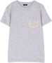 Il Gufo T-shirt met contrasterende afwerking Grijs - Thumbnail 1