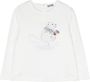 Il Gufo T-shirt met grafische print Wit - Thumbnail 1