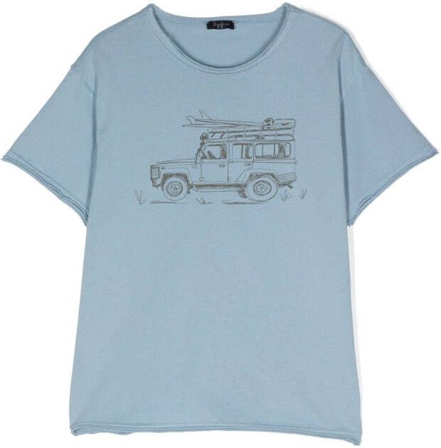 Il Gufo T-shirt met print Blauw