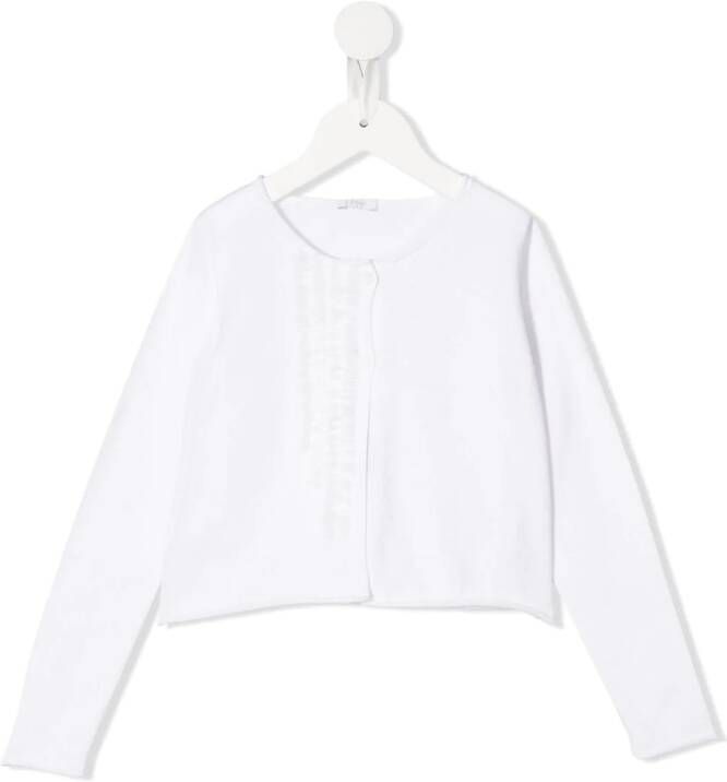 Il Gufo Vest met tulen afwerking Wit