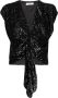 In The Mood For Love Blouse met geknoopt detail Zwart - Thumbnail 1
