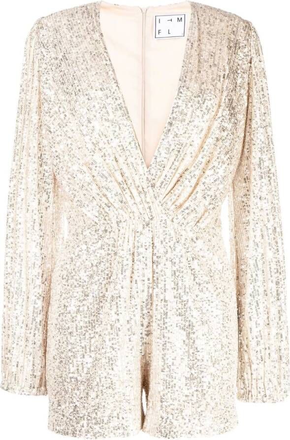 In The Mood For Love Playsuit met pailletten Zilver