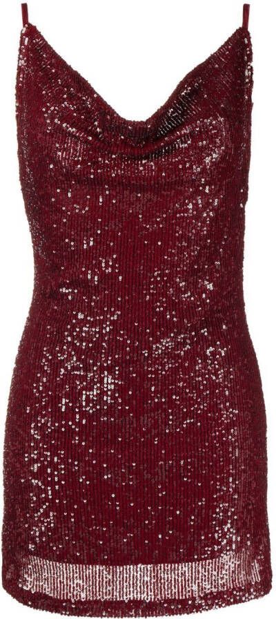 In The Mood For Love Mini-jurk met pailletten Rood