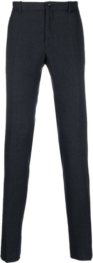 Incotex Broek met elastische taille Blauw