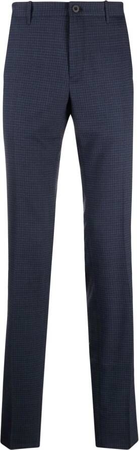 Incotex Geruite broek Blauw