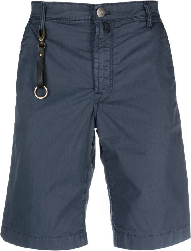 Incotex Katoenen shorts overhemd Blauw