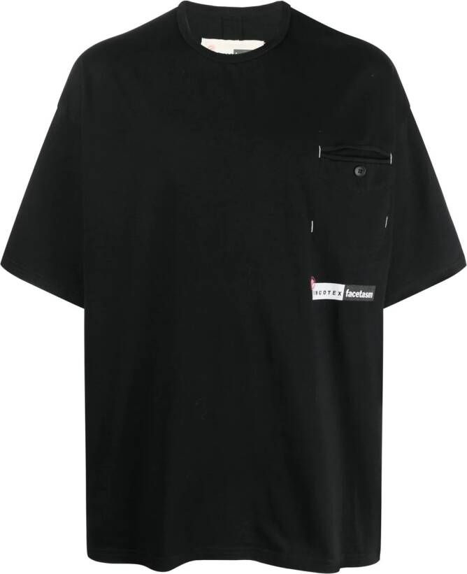 Incotex T-shirt met logoprint Zwart