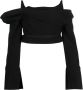 Ioana Ciolacu Off-shoulder top Zwart - Thumbnail 1