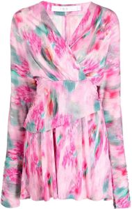 IRO Mini-jurk met abstracte print Roze