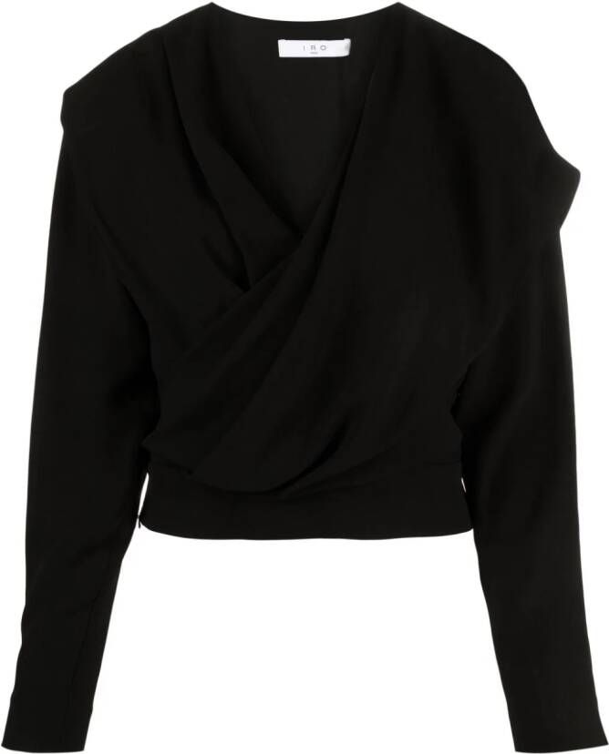IRO Asymmetrische blouse Zwart