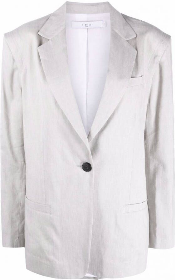 IRO Blazer met enkele rij knopen Grijs