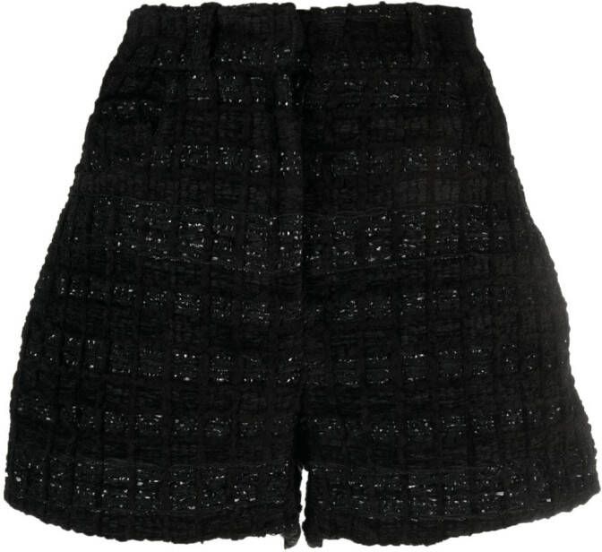IRO Bouclé shorts Zwart