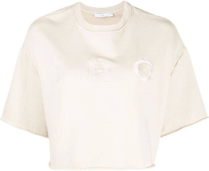 IRO Cropped T-shirt Beige