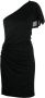 IRO Asymmetrische mini-jurk Zwart - Thumbnail 1