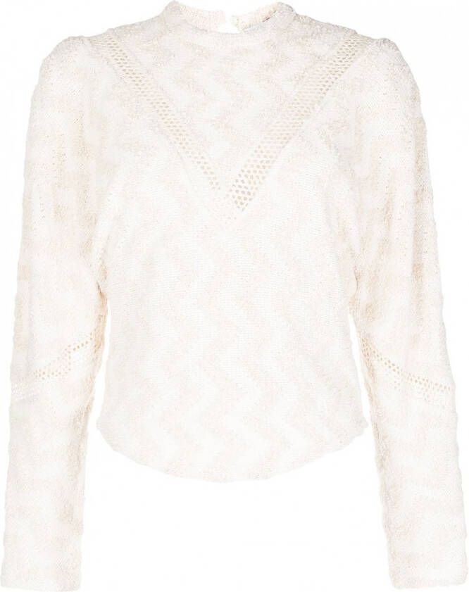 IRO Gebreide trui Beige
