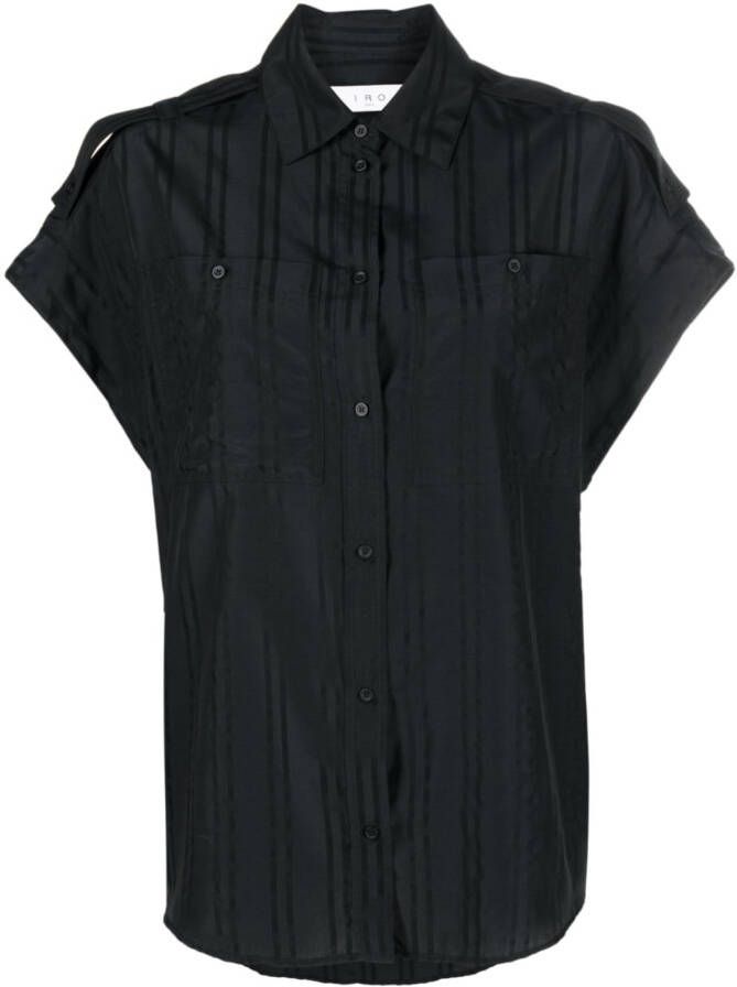 IRO Gestreepte blouse Zwart