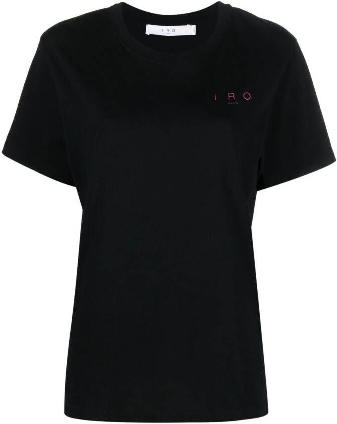 IRO T-shirt met print Zwart