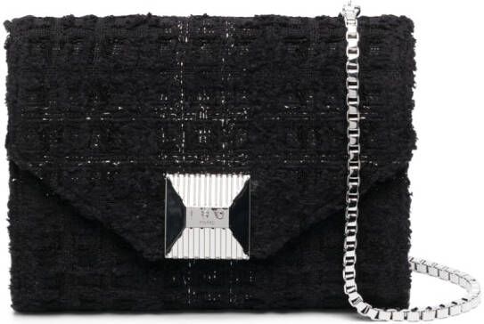 IRO Horu Phone tweed crossbodytas Zwart
