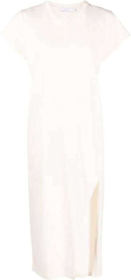 IRO Katoenen T-shirtjurk Beige