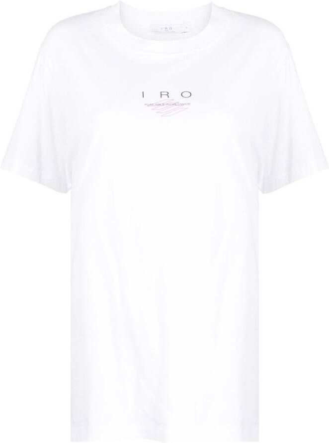 IRO T-shirt met logo Wit