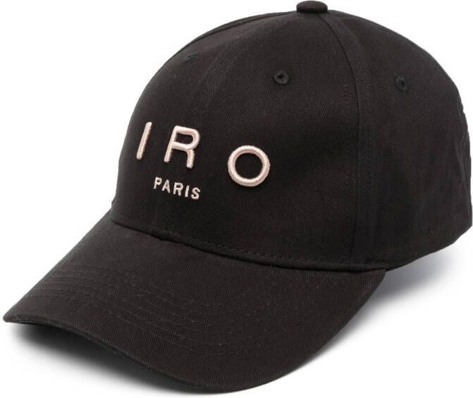 IRO Pet met logoprint Zwart