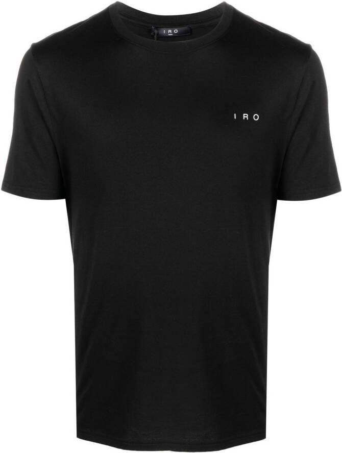 IRO T-shirt met logoprint Zwart